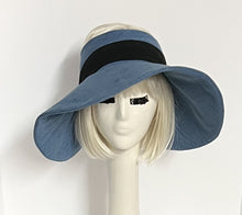 Load image into Gallery viewer, Denim Sun Visor Hat