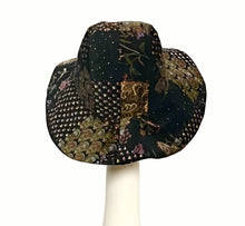 Load image into Gallery viewer, Black Velveteen Sun Hat