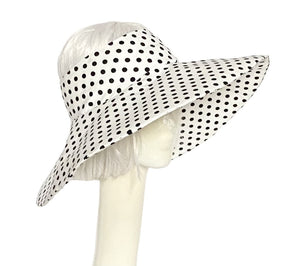 Polka Dot Sun Visor Hat