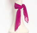 Pink Orchid Chiffon Scarf