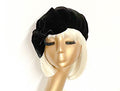 Black Velvet Beret Bow