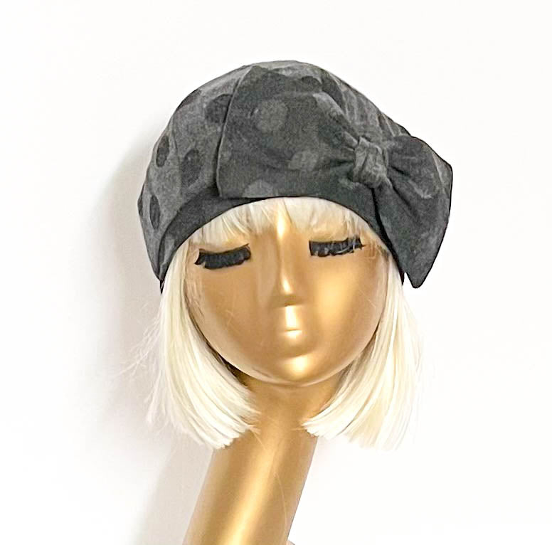 Polka Dot Beret Bow