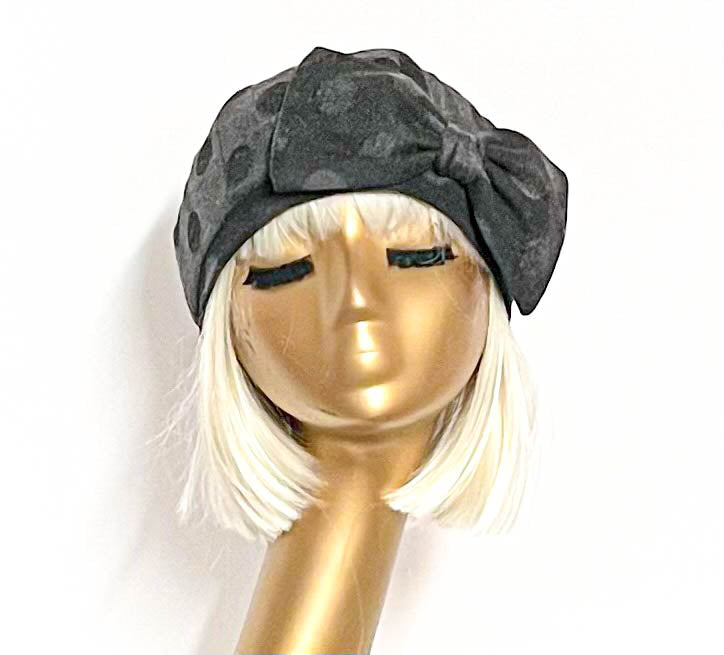 Polka Dot Beret Bow