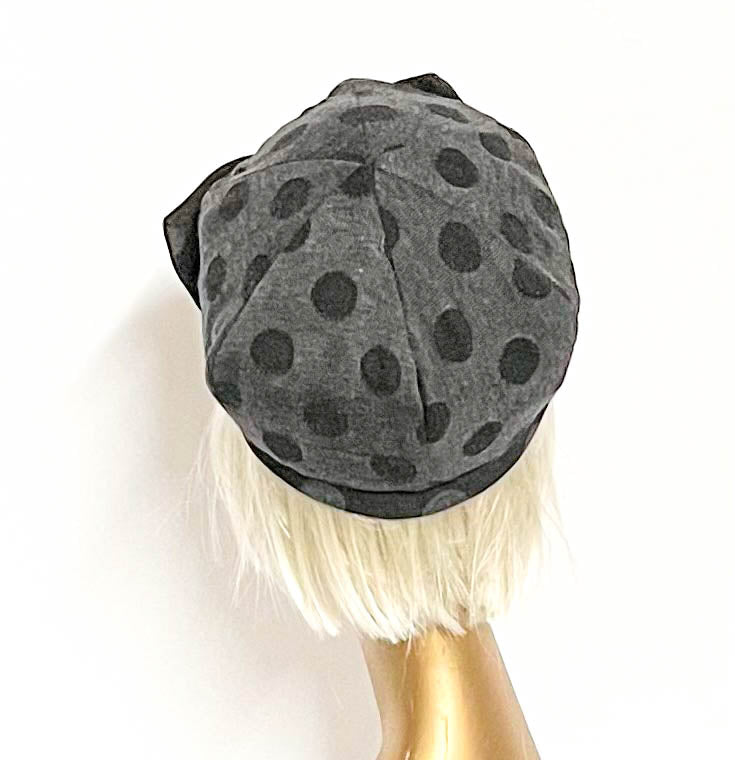 Polka Dot Beret Bow