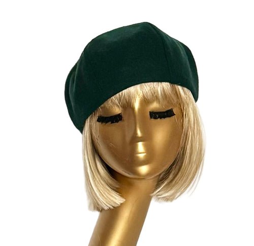 Emerald Velvet Beret