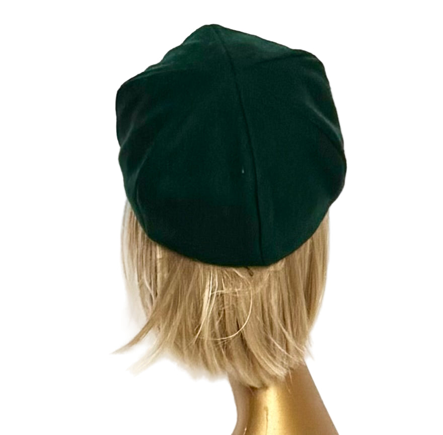 Emerald Velvet Beret