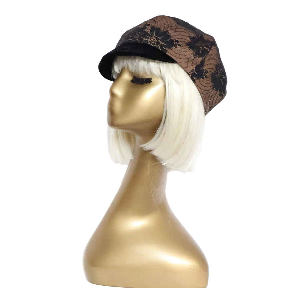 Black Lace Newsboy
