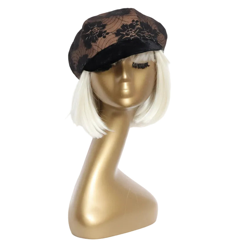 Black Lace Newsboy