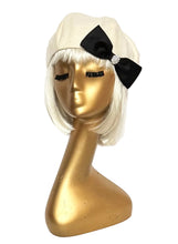 Load image into Gallery viewer, Off White Beret Satin Bow