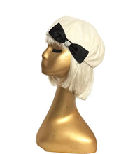 Load image into Gallery viewer, Off White Beret Satin Bow