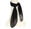 Polka Dot Chiffon Scarf
