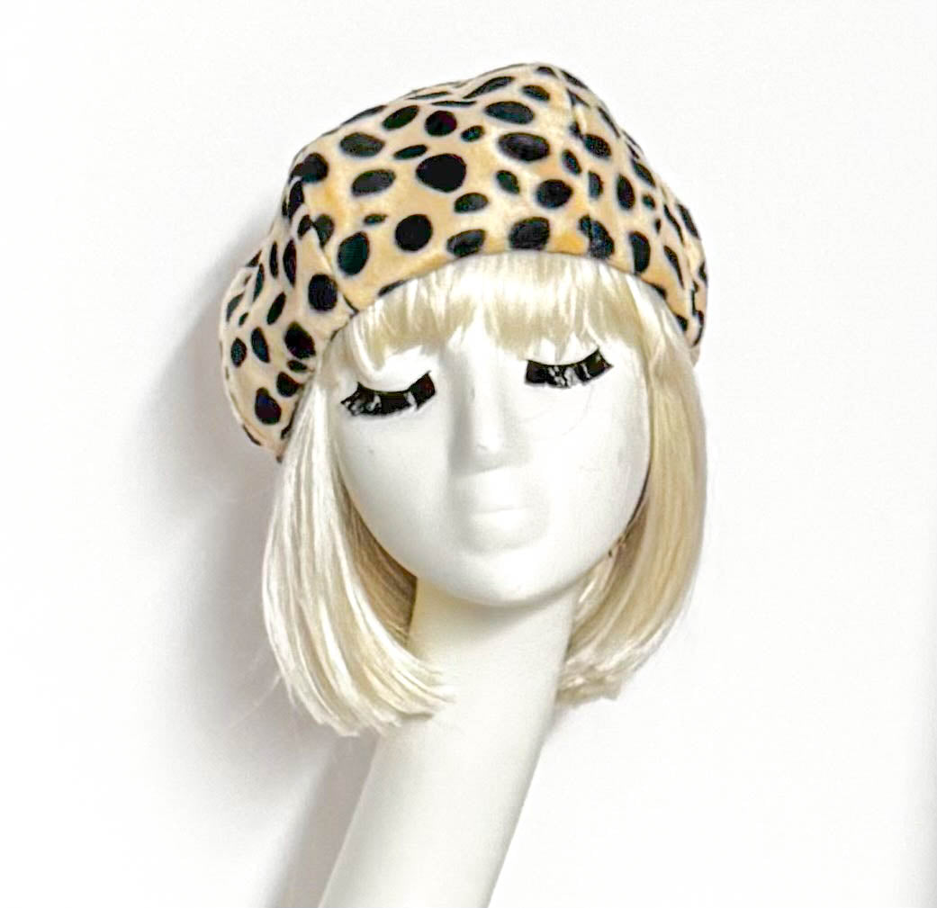 Dalamation Faux Fur Beret
