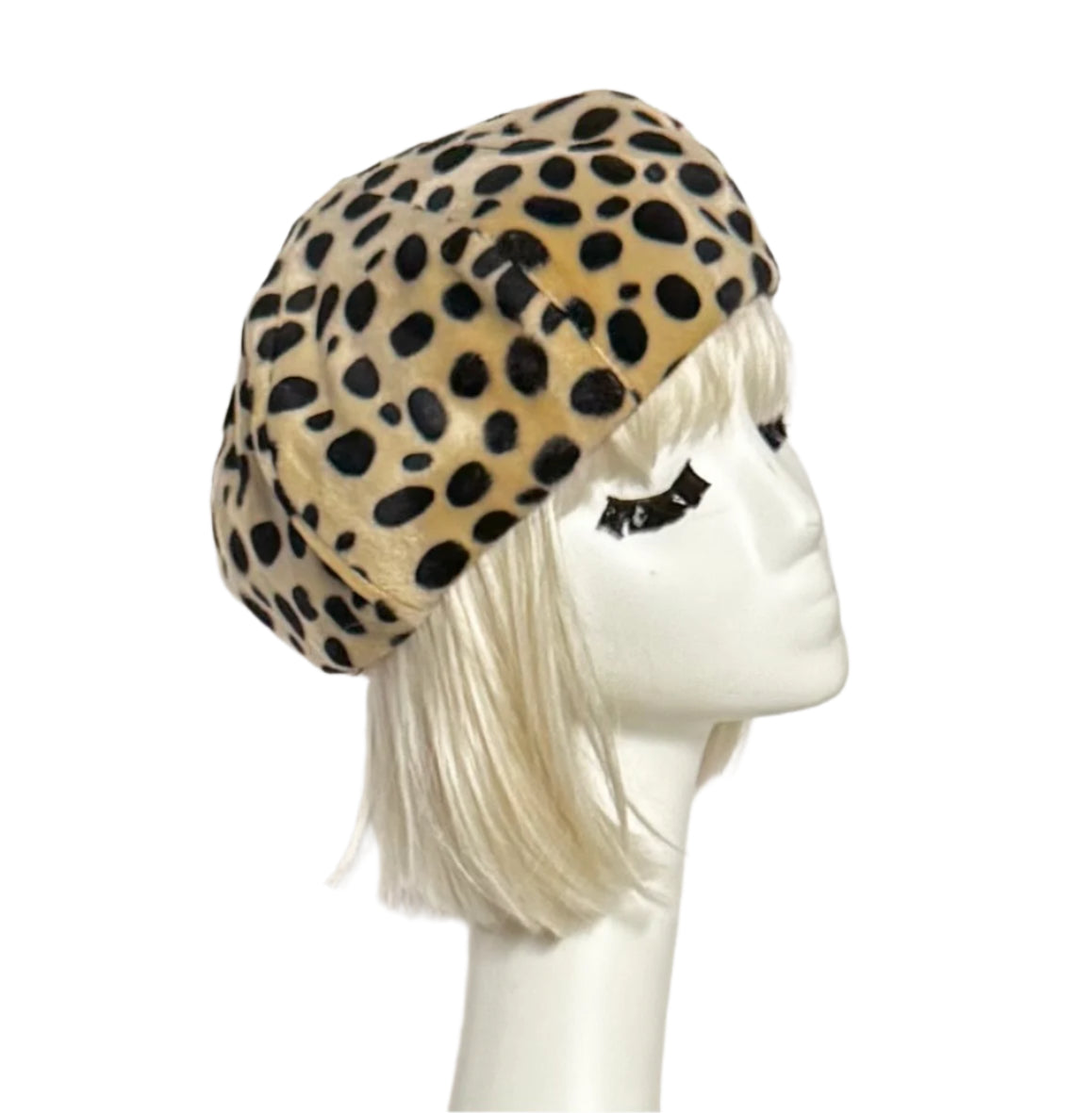 Dalamation Faux Fur Beret