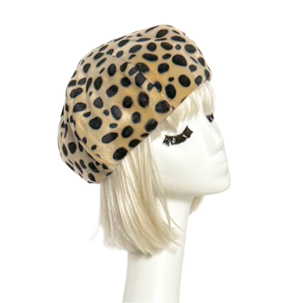 Dalamation Faux Fur Beret