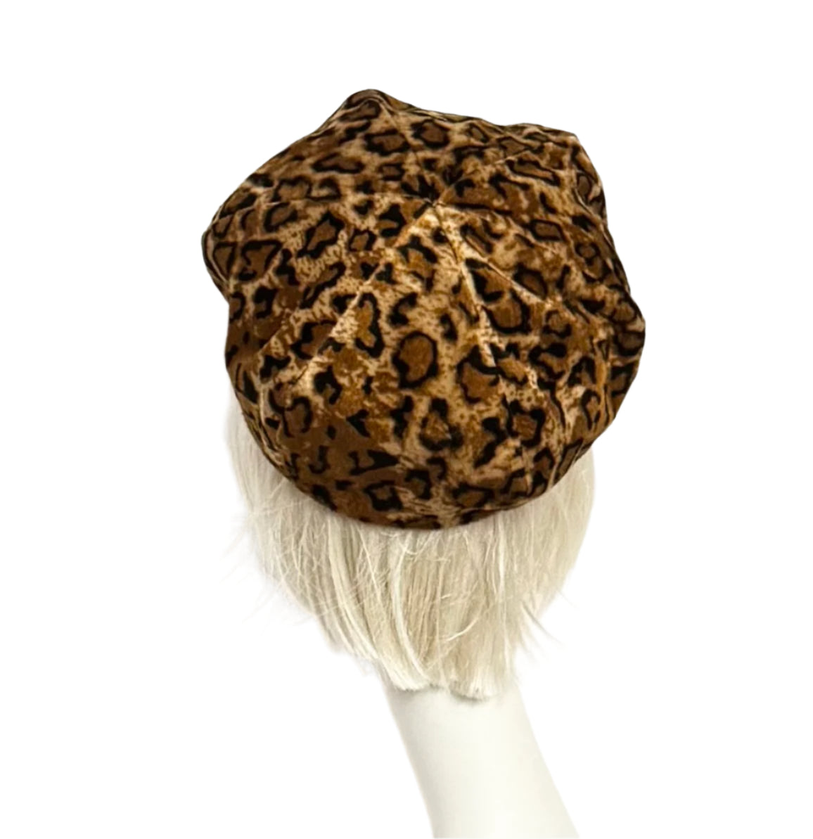 Leopard Faux Fur Beret