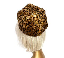 Load image into Gallery viewer, Gold Leopard Newsboy