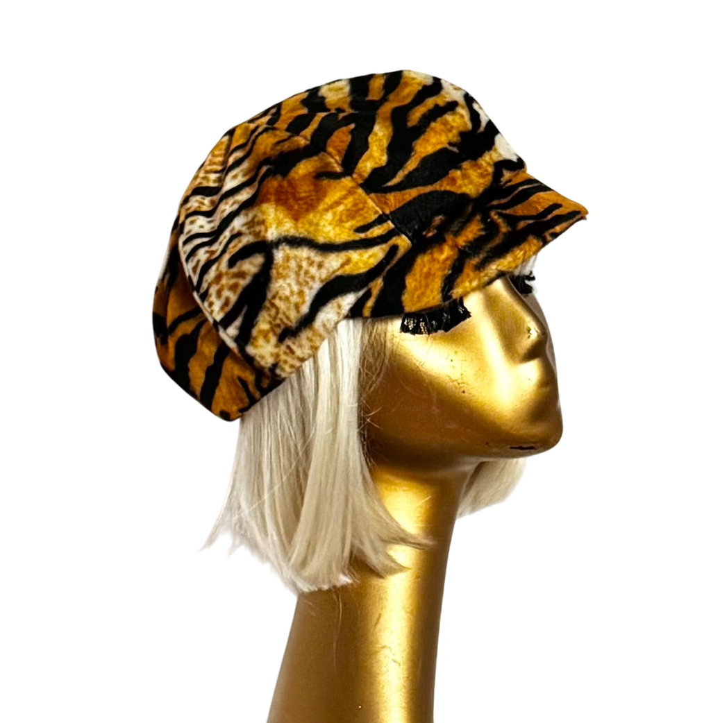 Cheetah Newsboy Cap