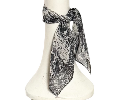 Snakeskin Chiffon Scarf