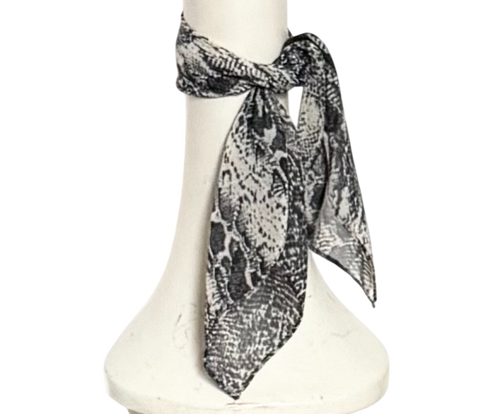 Snakeskin Chiffon Scarf