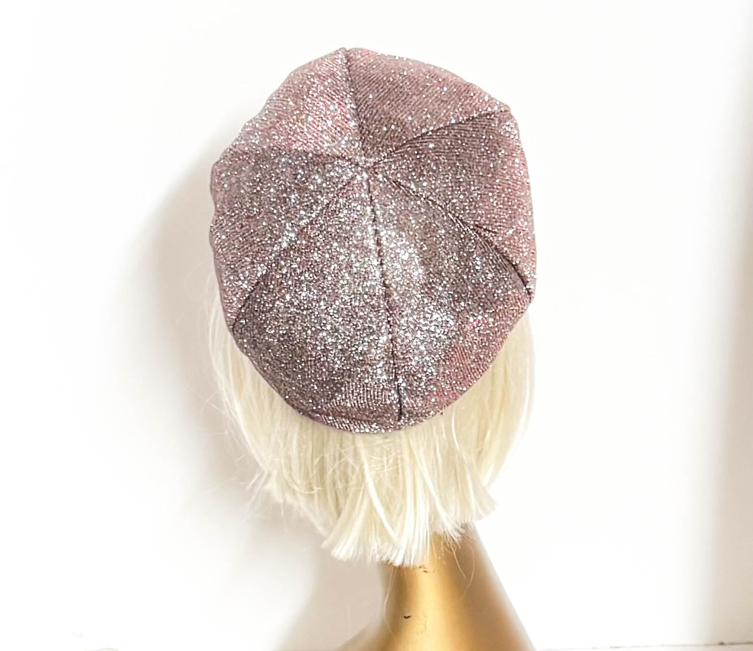 Disco Plum Lurex Beret