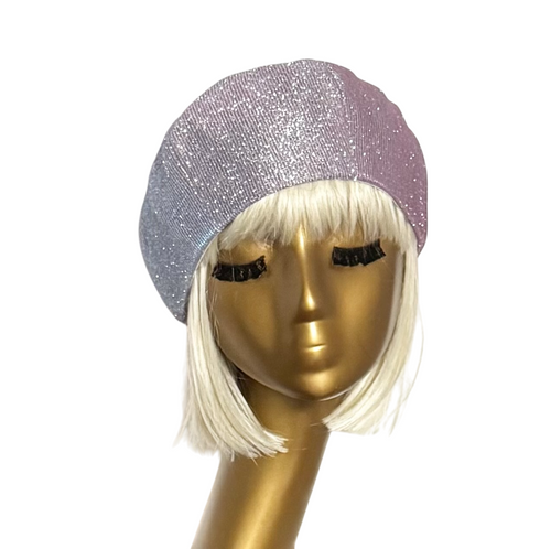 Disco Lilac Metallic Beret
