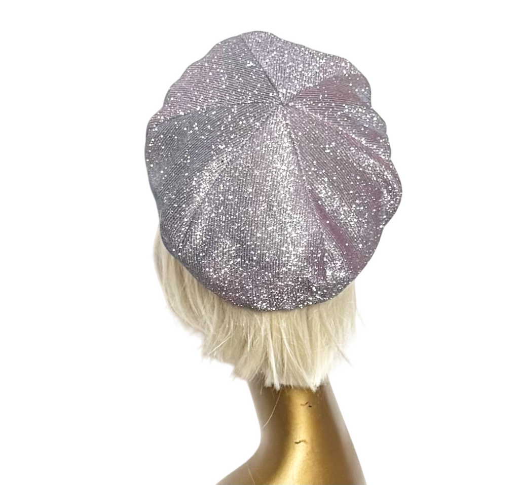 Disco Lilac Metallic Beret