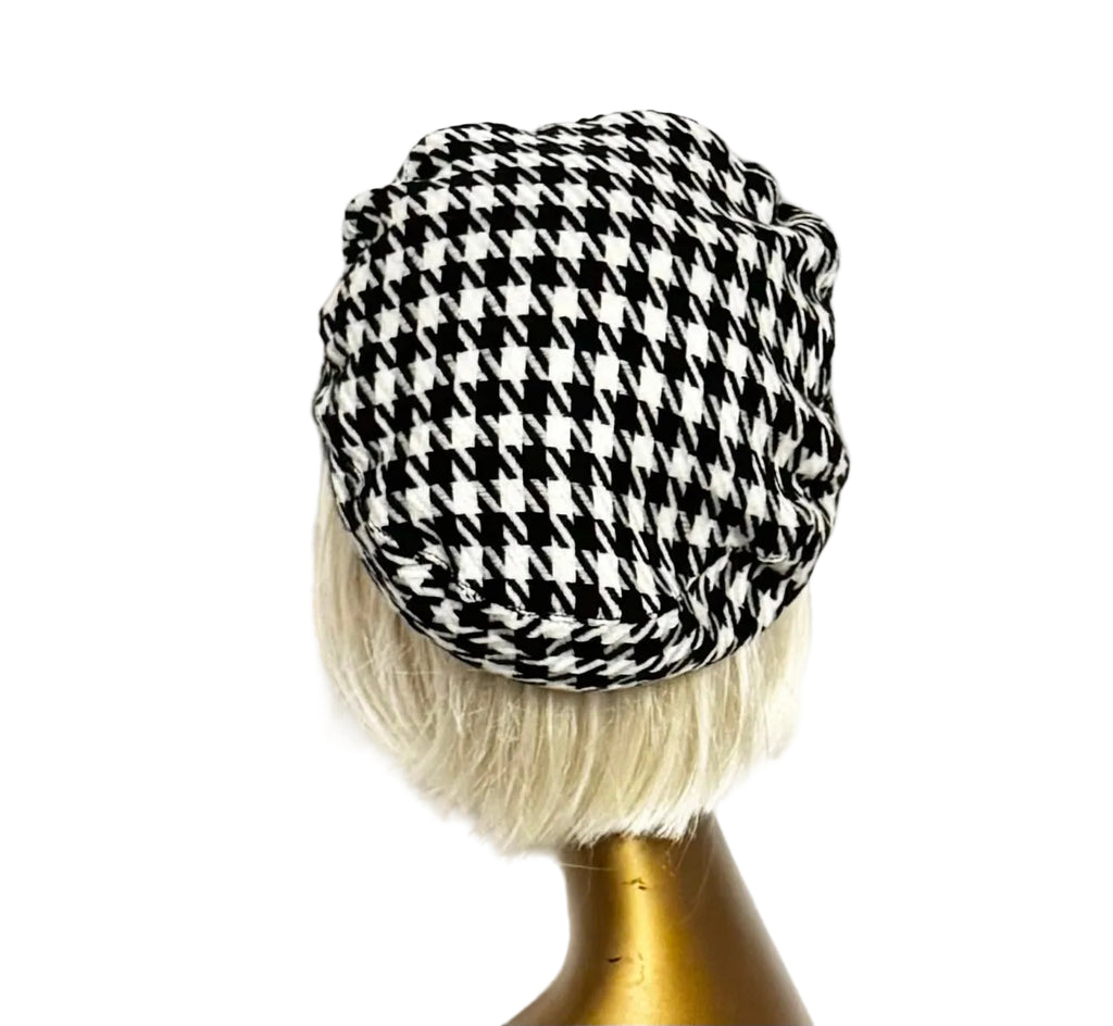 Houndstooth Beret