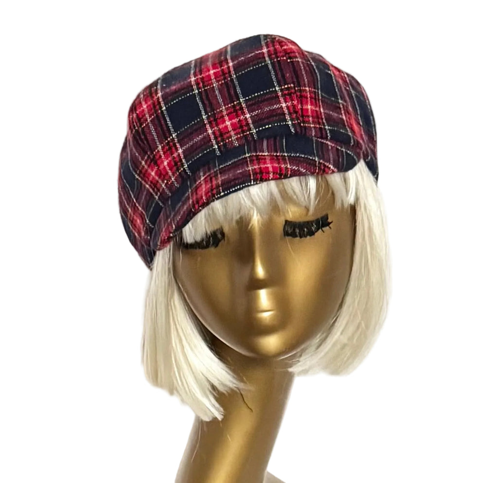 Plaid Newsboy Cap