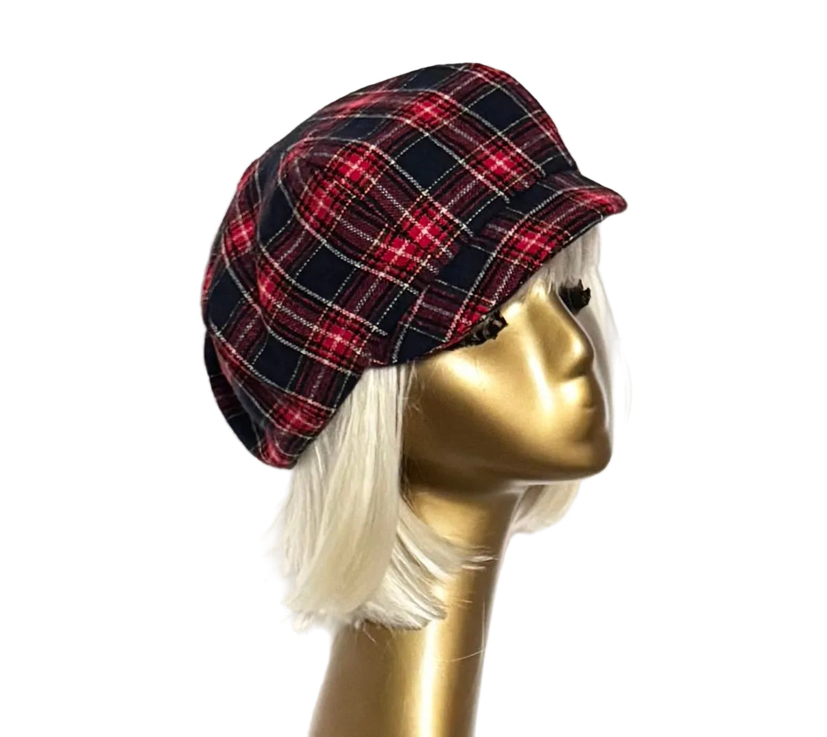 Plaid Newsboy Cap