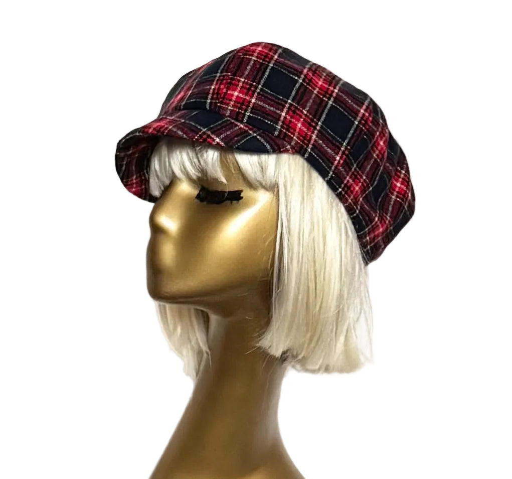 Plaid Newsboy Cap