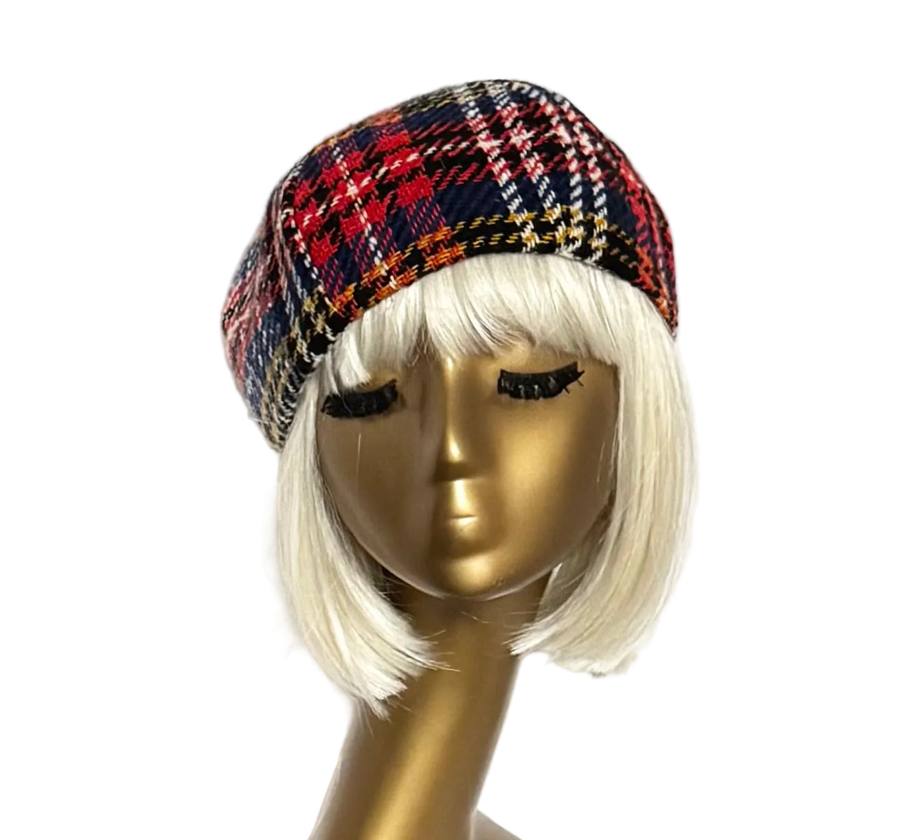 Plaid Beret