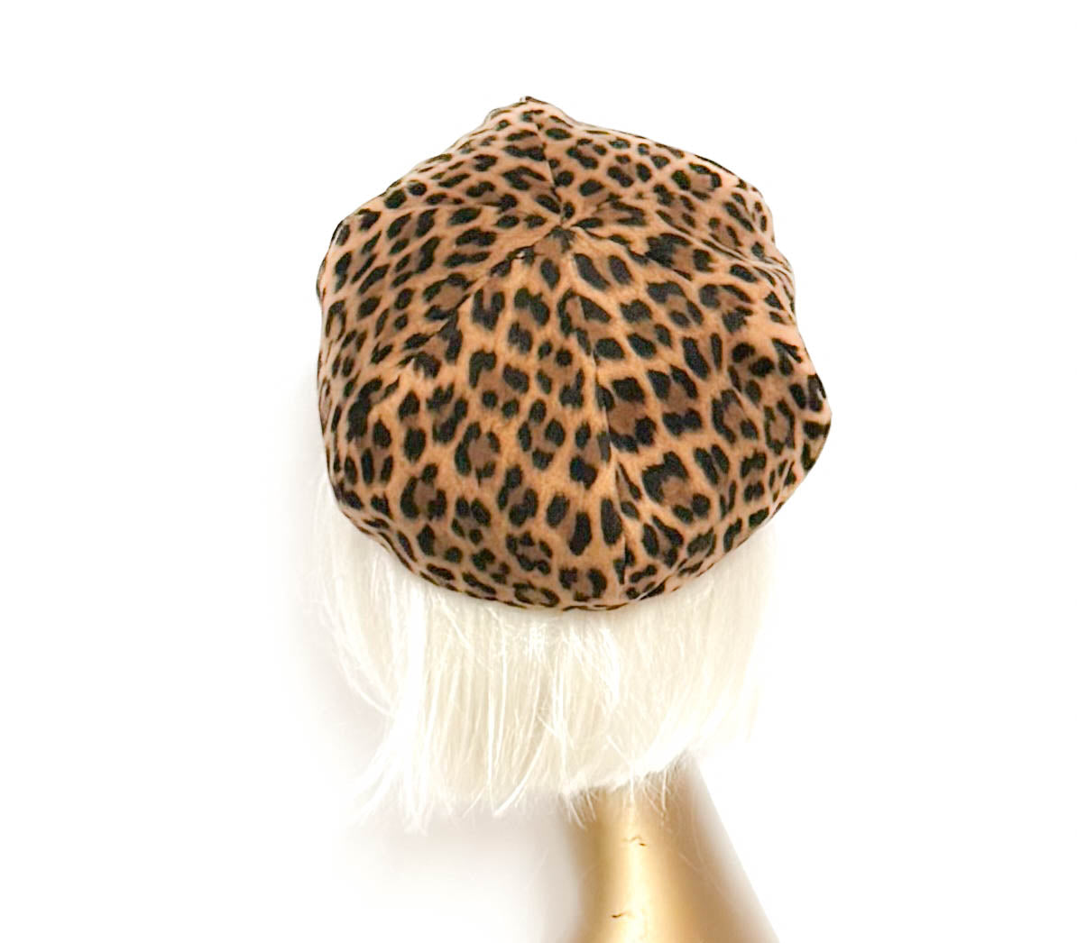 Corduroy Leopard  Beret