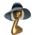 Washed Denim Sun Visor Hat