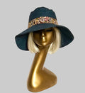 Boho Denim Sun Hat.
