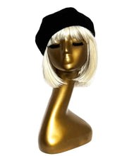 Load image into Gallery viewer, Black Wool Beret