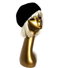 Load image into Gallery viewer, Black Wool Beret