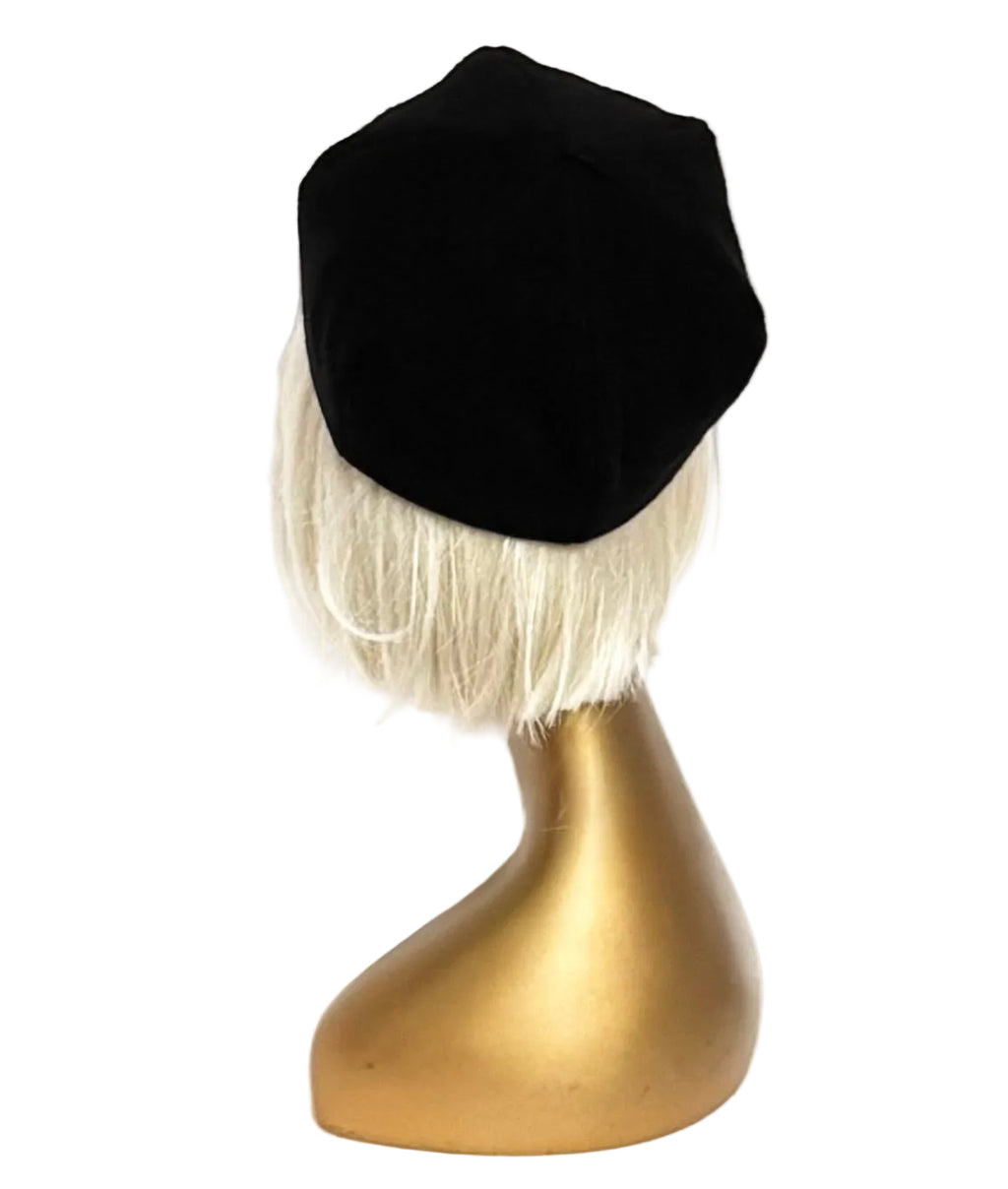 Black Wool Beret