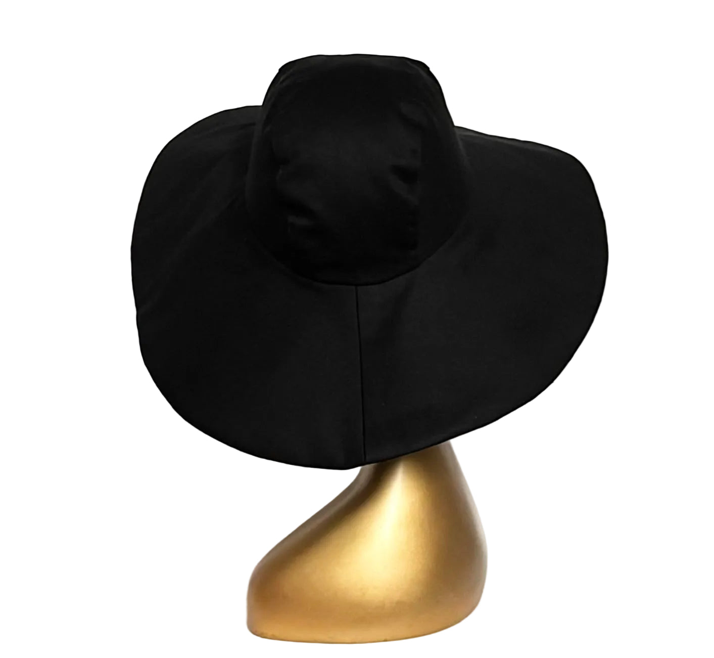Black Cotton Twill Sun Hat