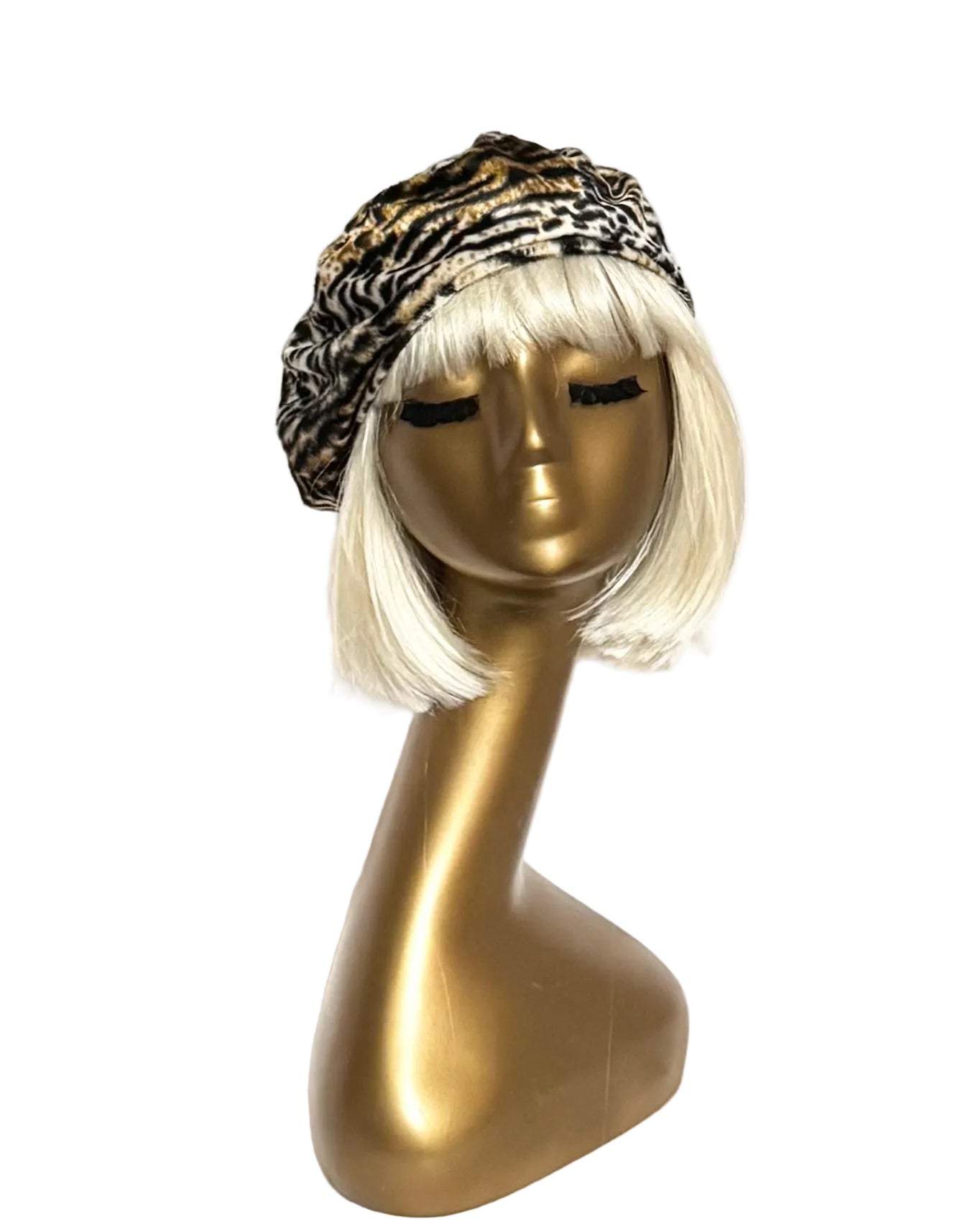 Leopard Faux Fur Beret