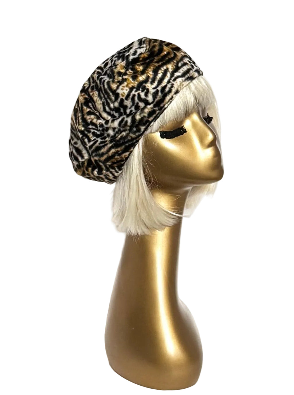 Leopard Faux Fur Beret