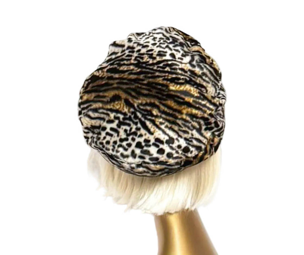Oversized Leopard Beret