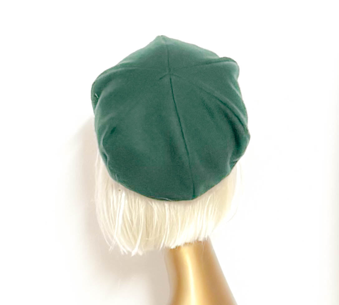 Emerald Velvet Beret