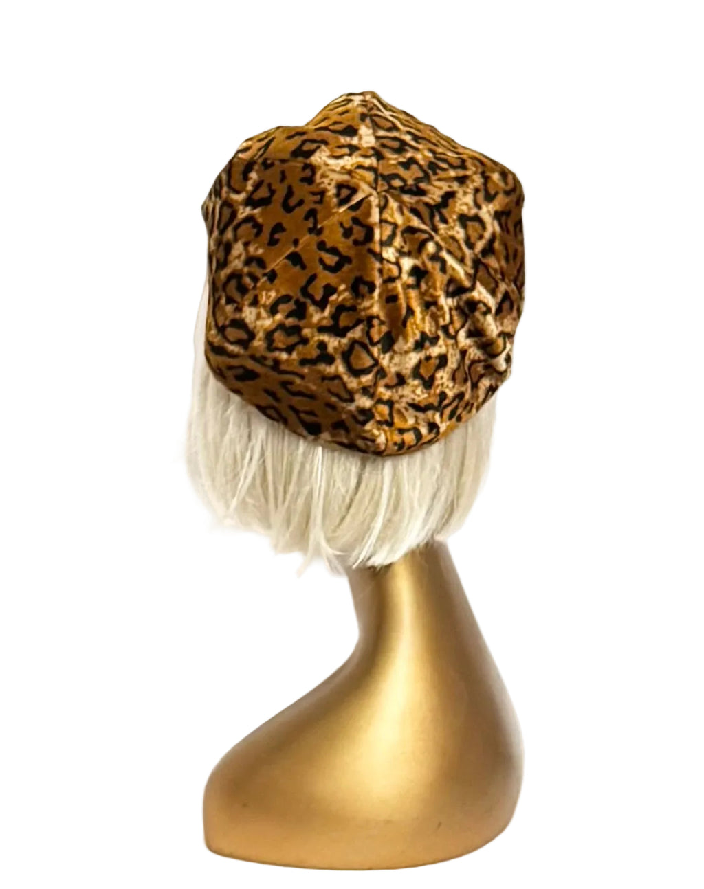 Gold Leopard Newsboy