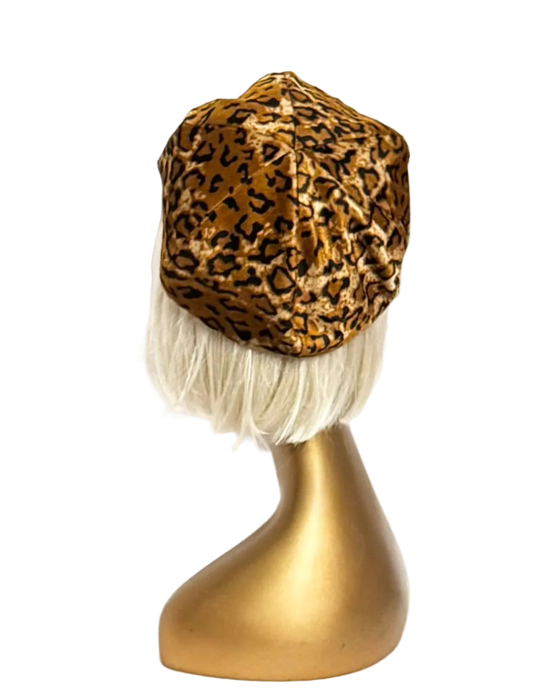 Gold Leopard Newsboy