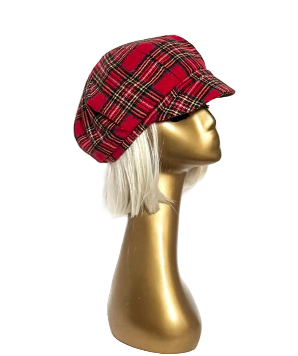 Tartan Plaid Newsboy Cap
