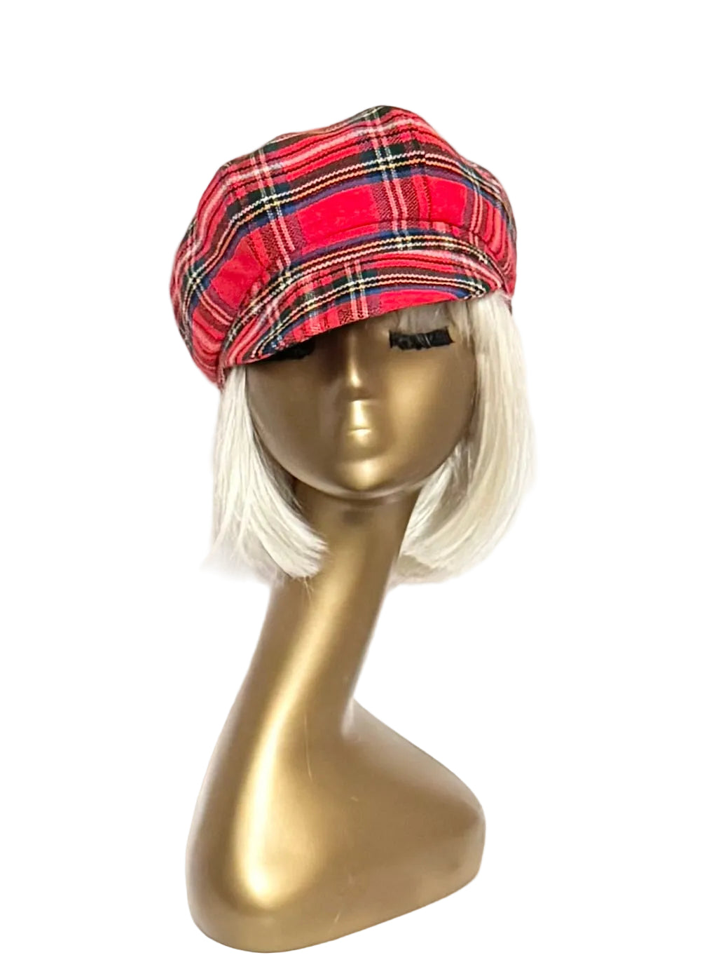 Plaid Newsboy Cap