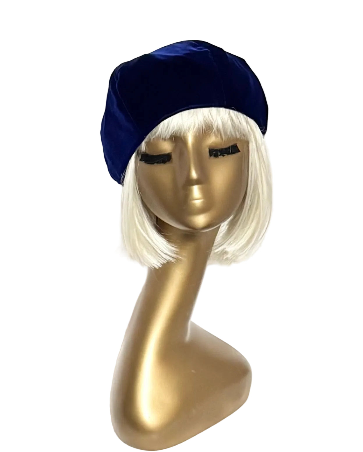 Royal Blue Velvet Beret