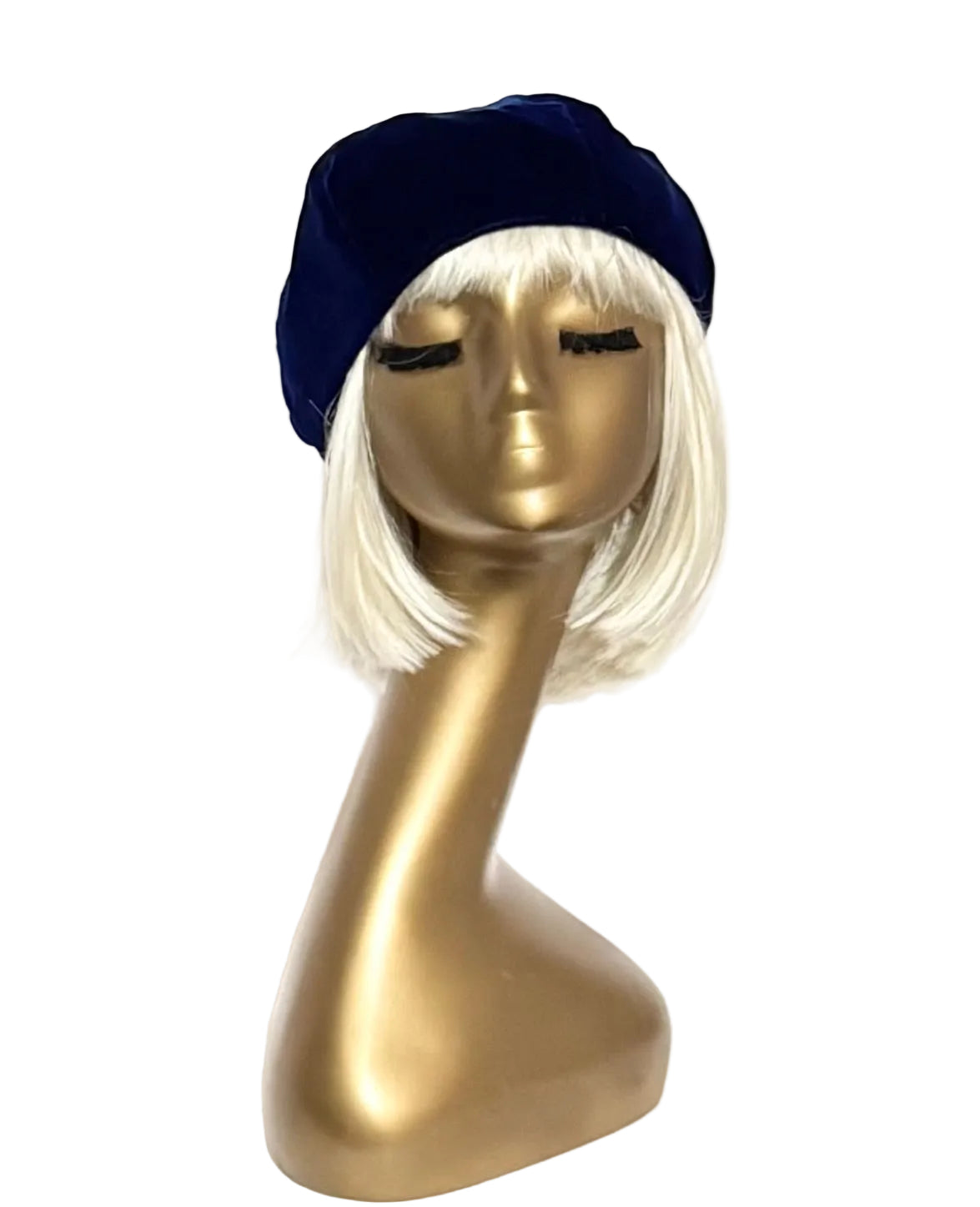 Royal Blue Velvet Beret