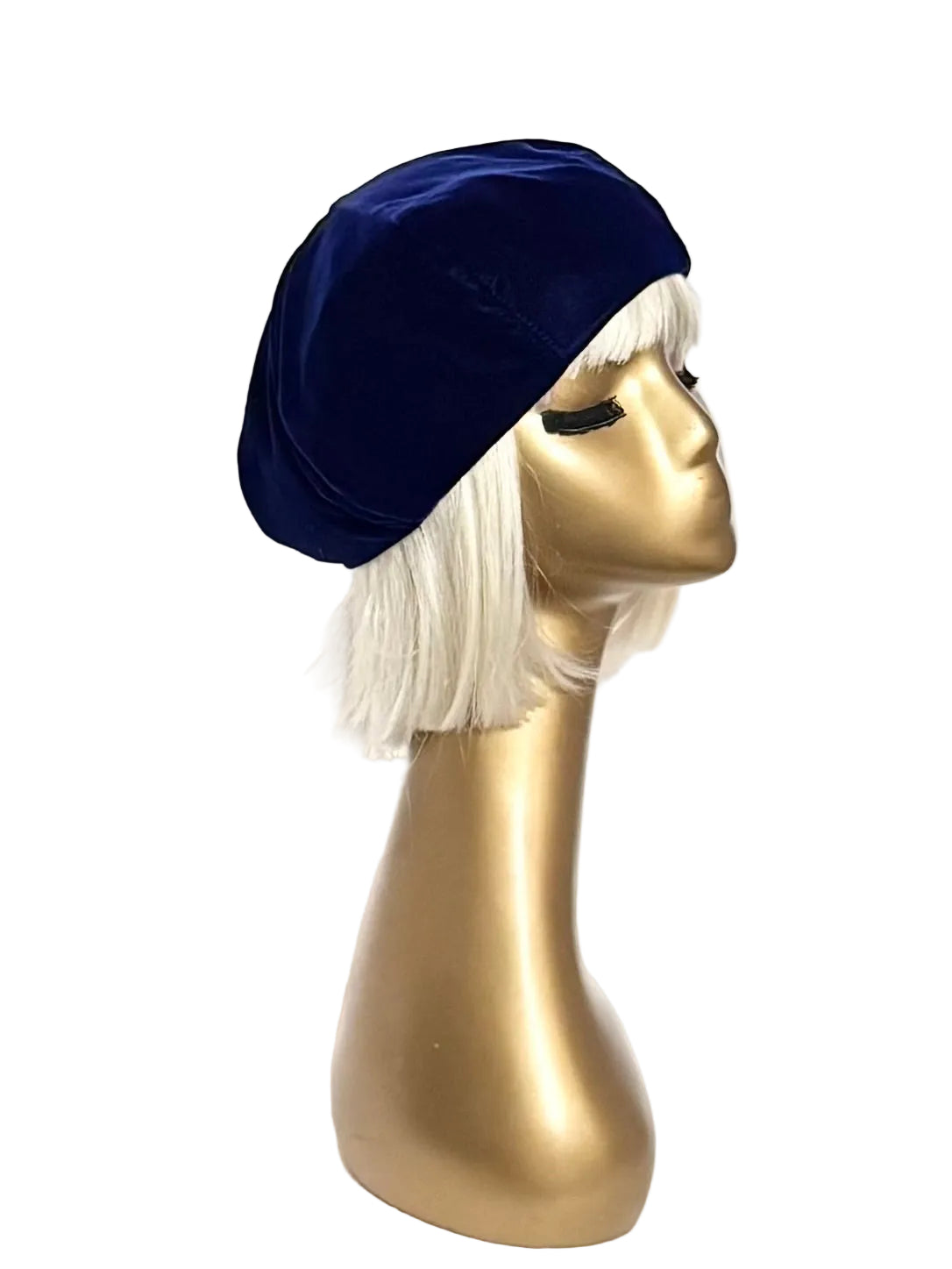 Royal Blue Velvet Beret