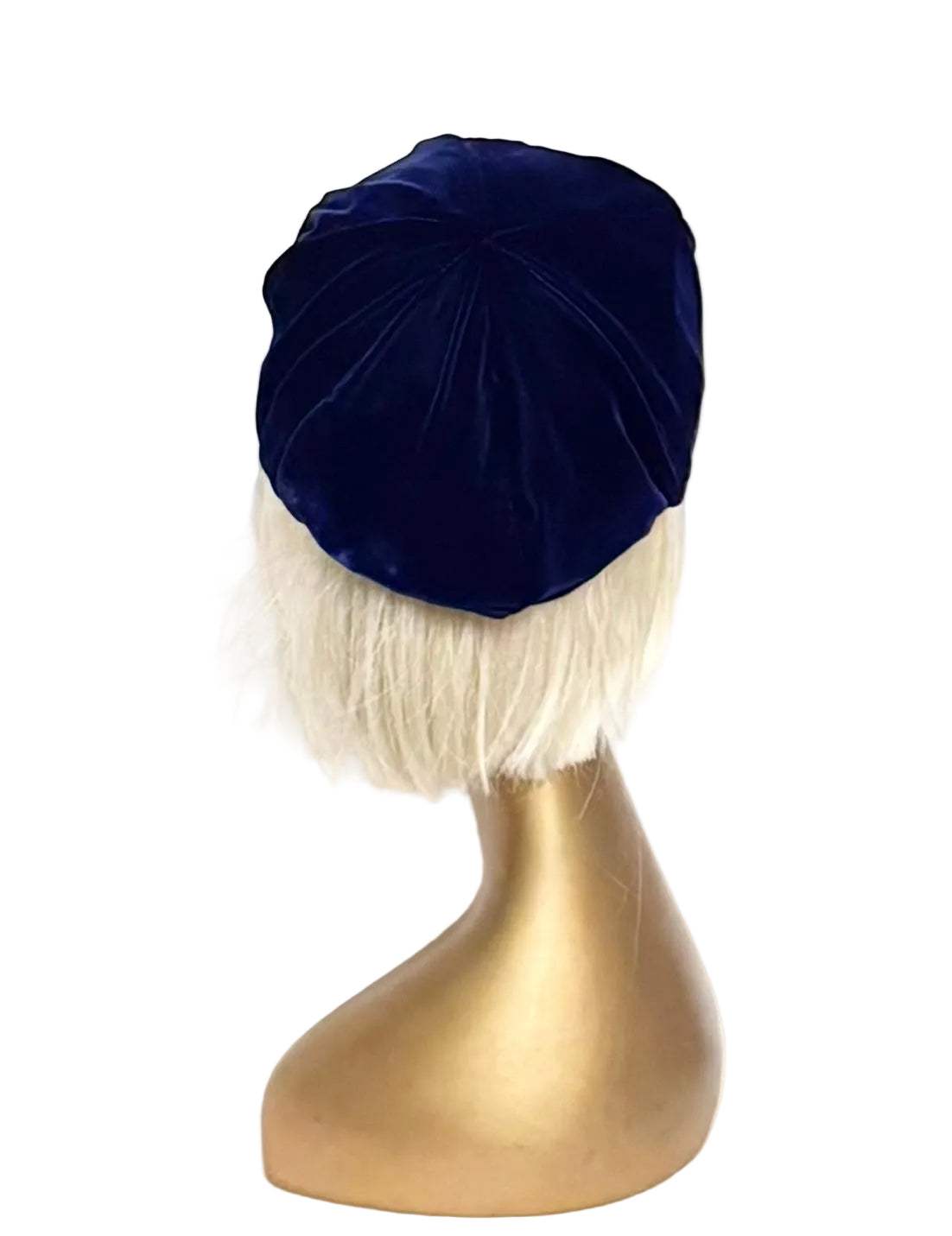 Royal Blue Velvet Beret